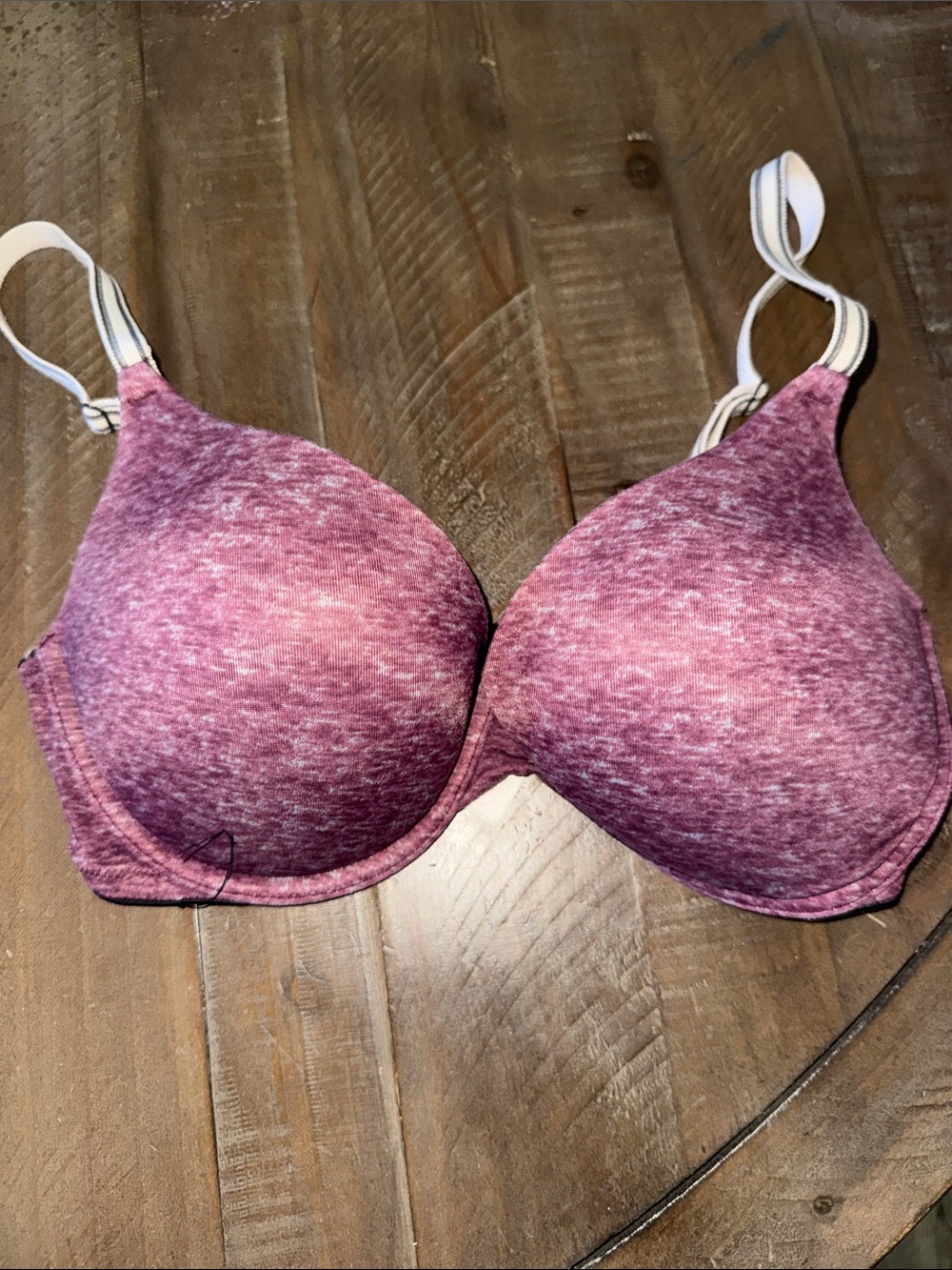 PINK Women's Pink Heathered T-Shirt Bra - Unbranded